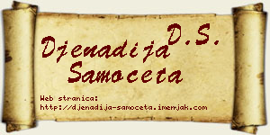 Đenadija Samočeta vizit kartica